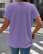 Olivia | Camiseta cuello Peter Pan con botones