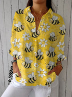 Franka | Blusa con estampado de abejas
