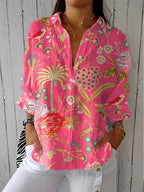 Floriana | Blusa de flores tropicales
