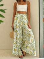 Summer high-waisted loose-fitting comfortable wide-leg