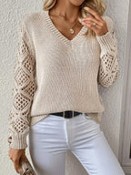 The Aspen Lace Knit Sweater Spring
