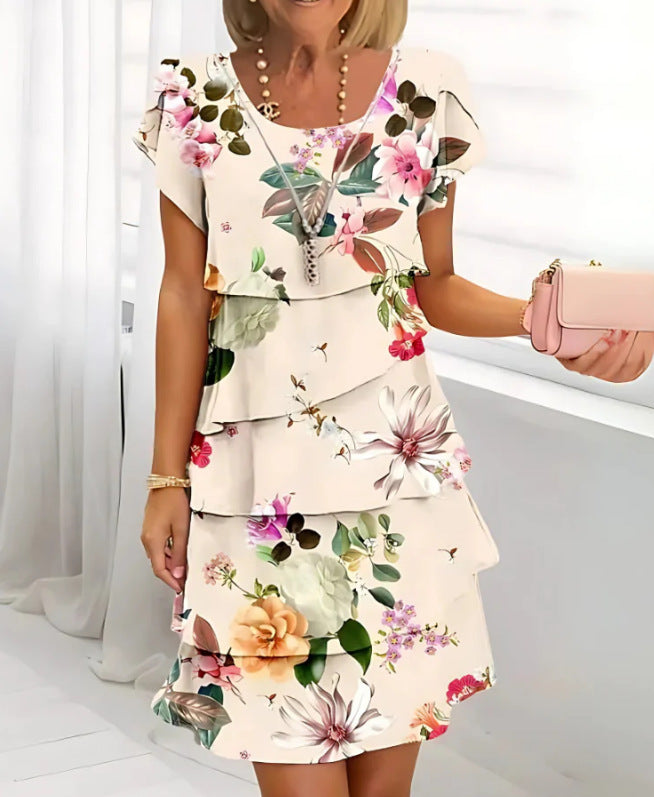 Rosy™ Elegant Whisper Artistic Chic Dress
