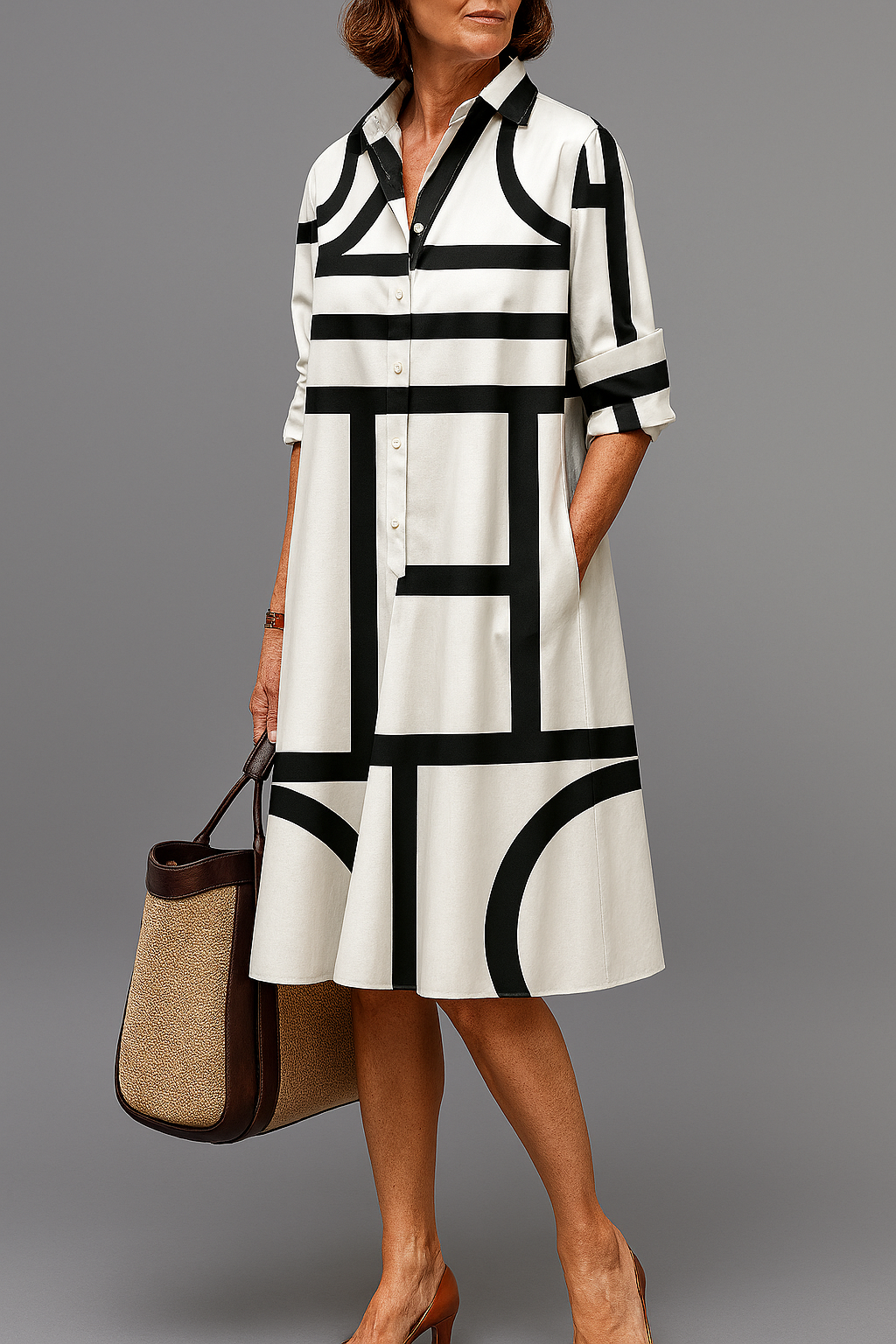 Elegancia | Vestido midi cuidado y estiloso