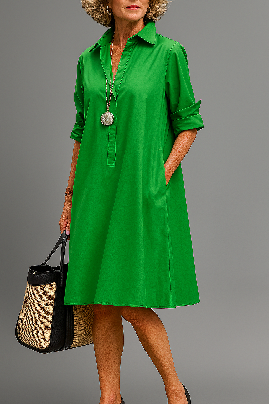 Elegancia | Vestido midi cuidado y estiloso