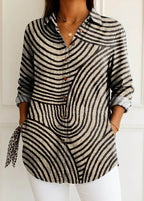 Ingrid | Blusa de rayas en espiral
