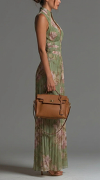 Marta | Mono plisado de gasa floral