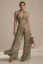 Marta | Mono plisado de gasa floral